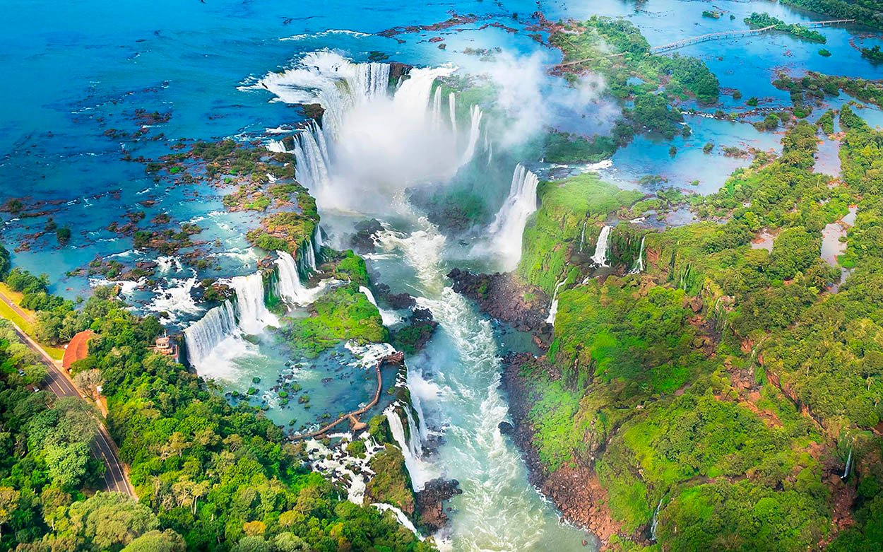 vista aérea de iguazú